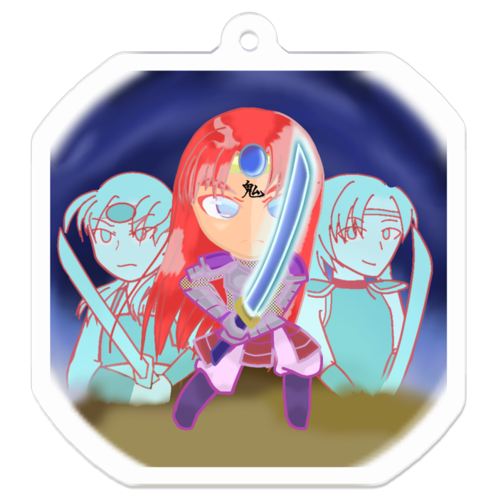 アクリルキーホルダー - 50 x 50 (mm)