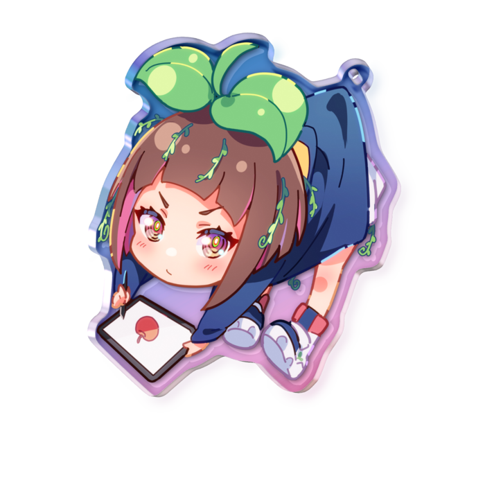 オーロラアクリルキーホルダー - 70 × 70mm