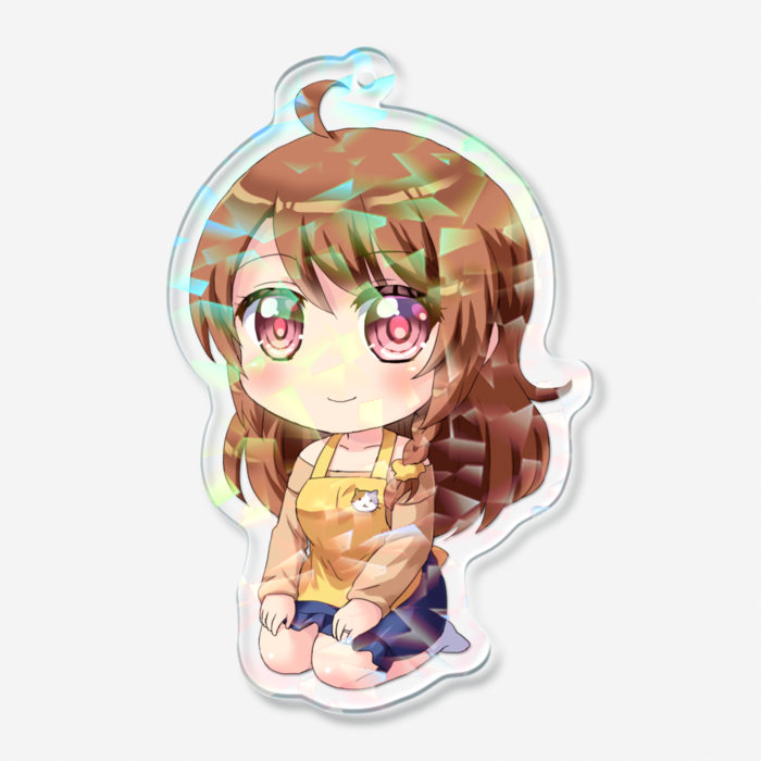 ホログラムアクリルキーホルダー - 70 × 70mm