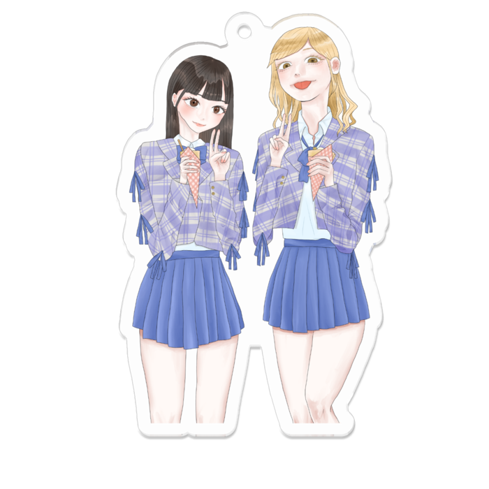 アクリルキーホルダー - 70 x 70 (mm)