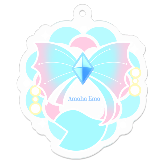 アクリルキーホルダー - 50 x 50 (mm)