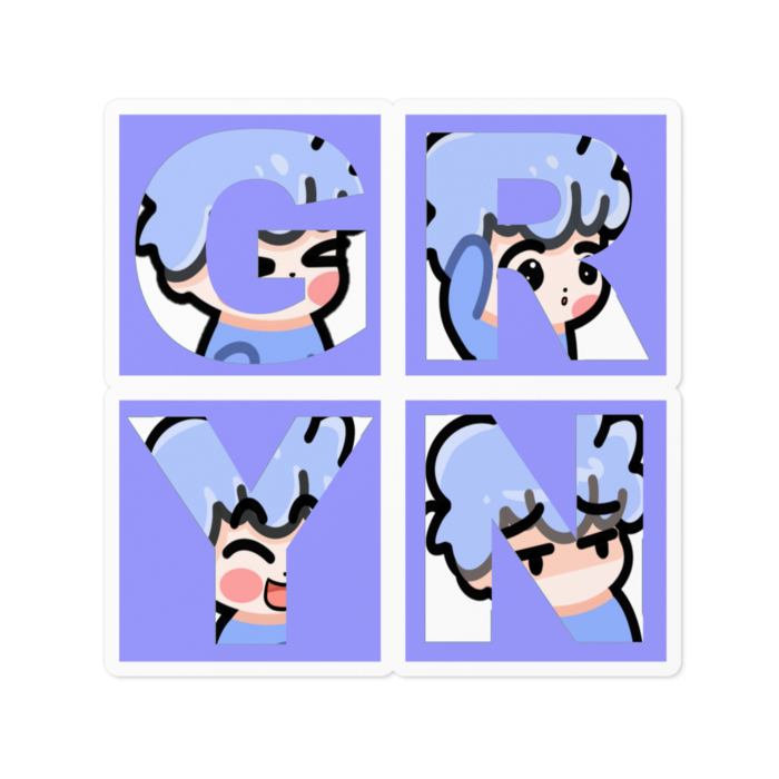 ステッカー - 100 x 100 (mm)