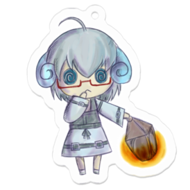 ダークめーこ アクリルキーホルダー ひつじ牧場 おみやげ売場 Booth