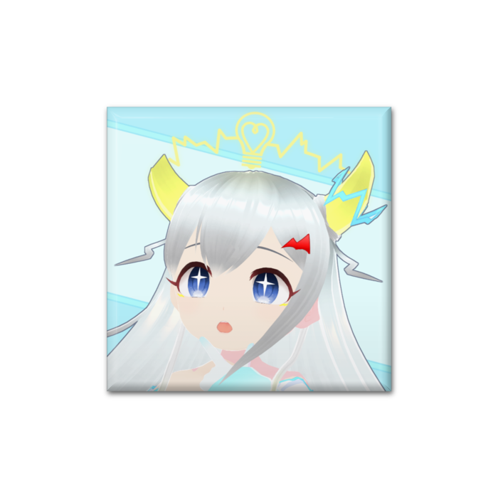 四角形40mmの缶バッジ 