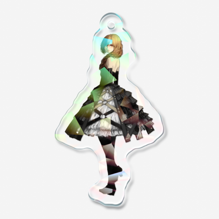 ホログラムアクリルキーホルダー - 50 × 50mm(1)