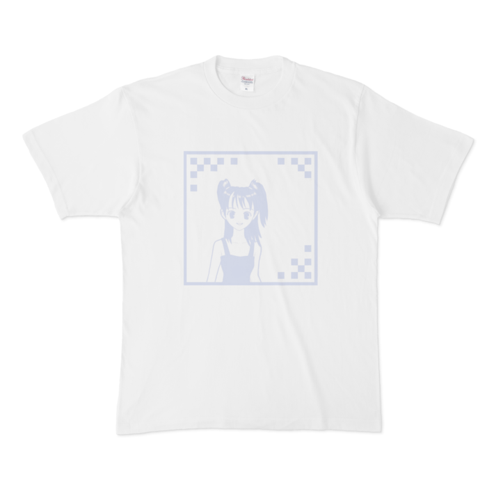 Tシャツ - XL - 白（青プリント）