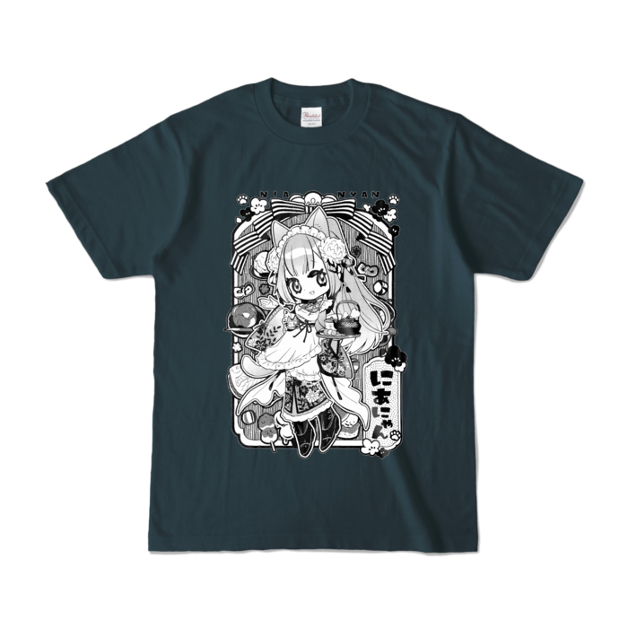 Monochrome T-Shirt - S - Denim
