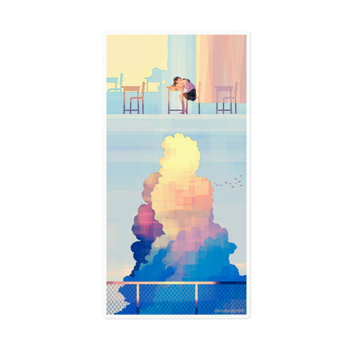 ステッカーホワイト - 160 x 160 (mm)