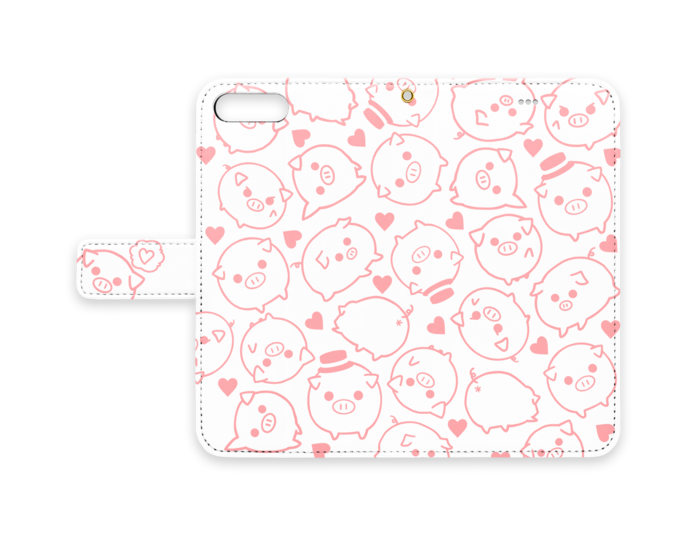 手帳型iPhoneケース - iPhone7 Plus - ストラップ穴 あり