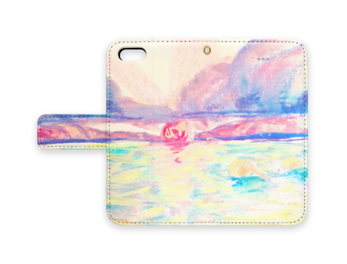 手帳型iPhoneケース - iPhone5 - ストラップ穴 あり
