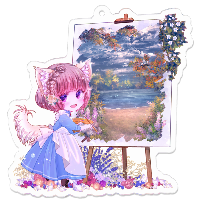 アクリルキーホルダー - 70 x 70 (mm)