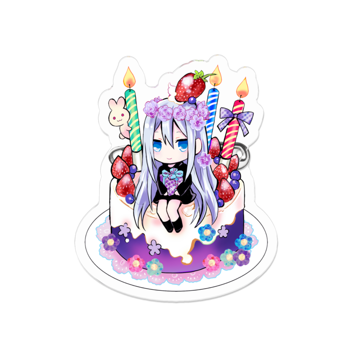 アクリルバッジ - 50 x 50 (mm)