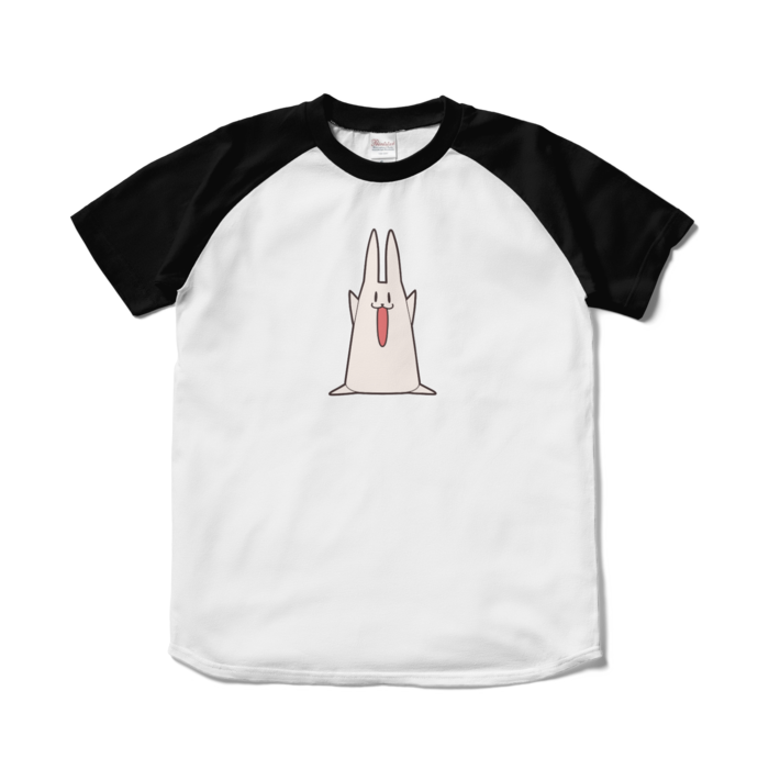ラグランTシャツ - S - ホワイト×ブラック