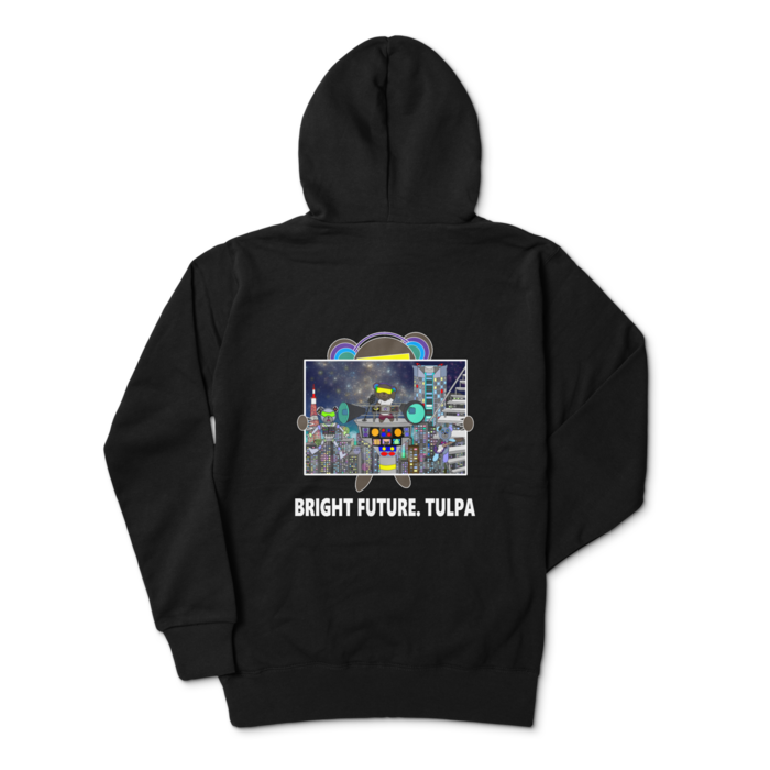 ジップパーカー - L - 背面