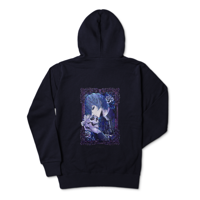 ジップパーカー - L - ネイビー