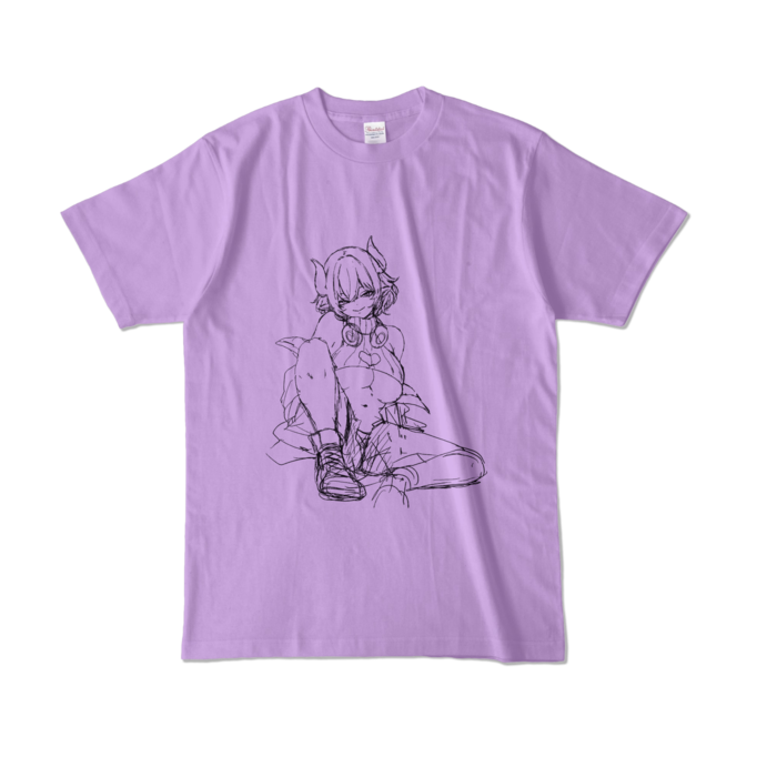 カラーTシャツ - L - ライトパープル (淡色)