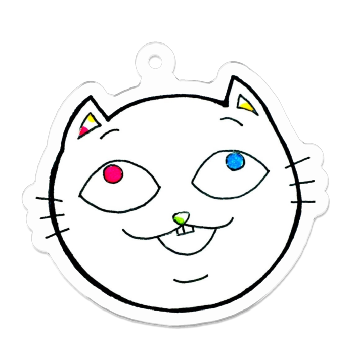 アクリルキーホルダー（コーティング） - 50 x 50 (mm)