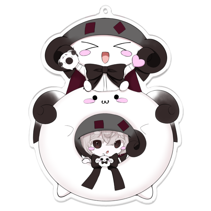 博士(本無)アクリルキーホルダー（コーティング） - 100 x 100 (mm)