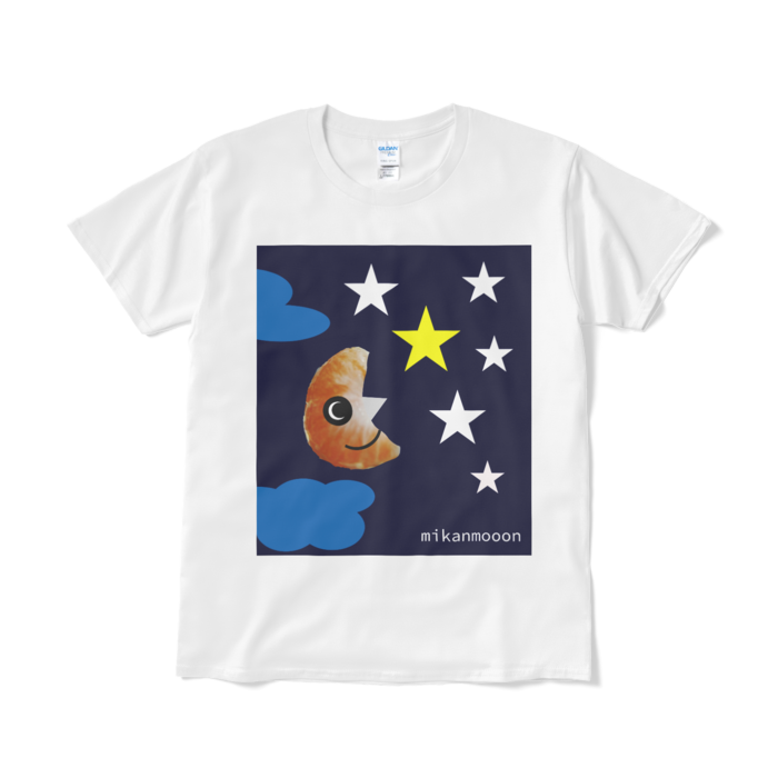 ミカンムーンTシャツ（短納期） - L - ホワイト