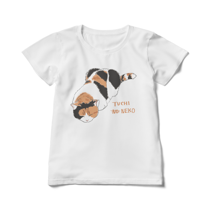 レディースTシャツ - L - 白(つちねこ)