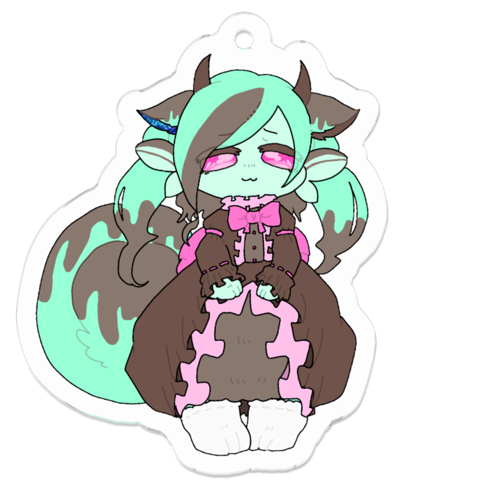 アクリルキーホルダー - 50 x 50 (mm)