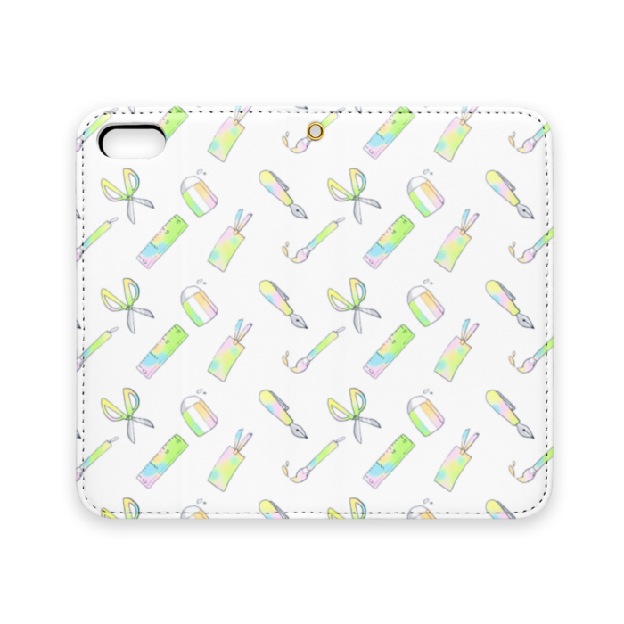 手帳型iPhoneケース(ベルトなし) - iPhone 5 / 5s / SE - ストラップ穴 あり