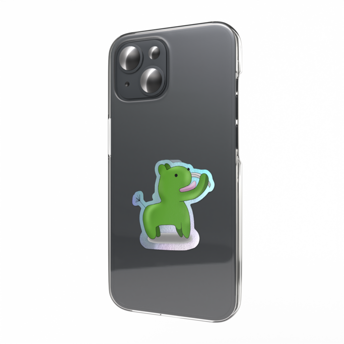 オーロラスマホステッカー - 縦