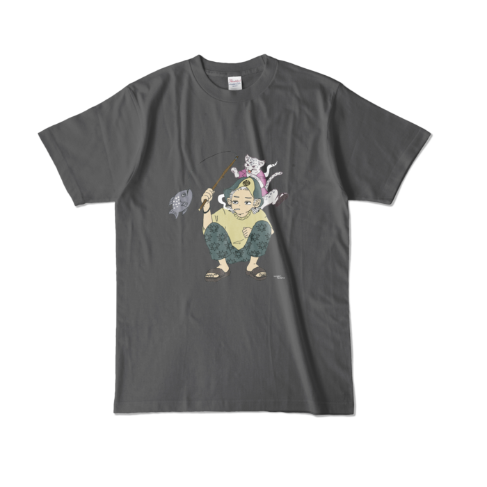 カラーTシャツ - L - チャコール (濃色)