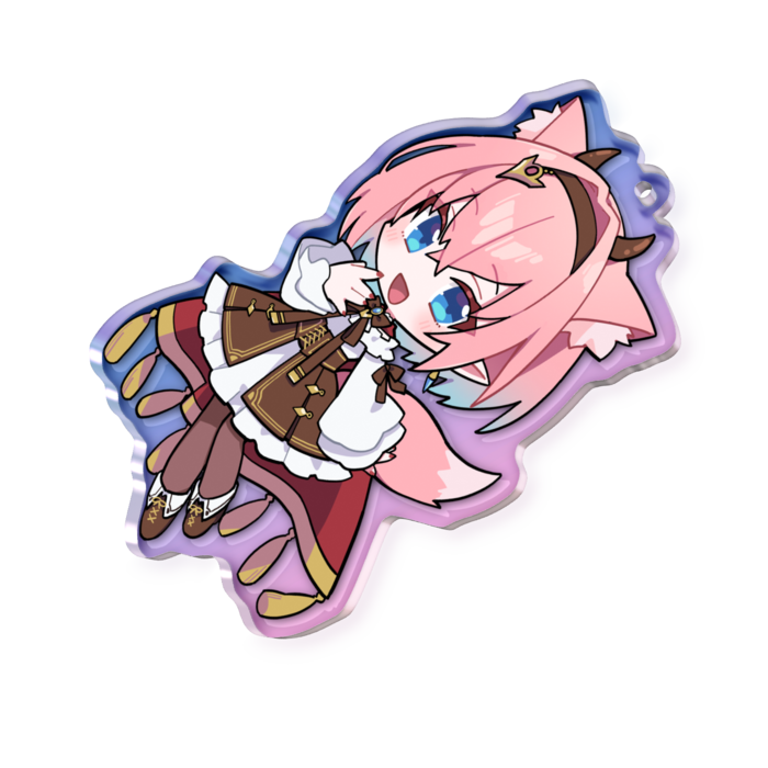オーロラアクリルキーホルダー - 70 × 70mm
