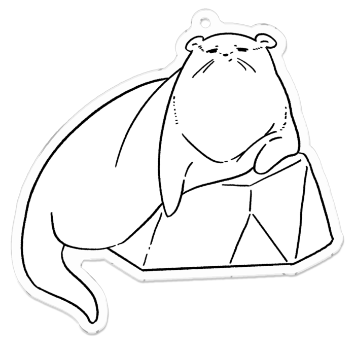 アクリルキーホルダー（コーティング） - 70 x 70 (mm)