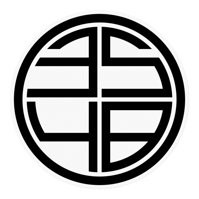 ロゴ(Black ver.) ステッカー - 100 x 100 (mm)