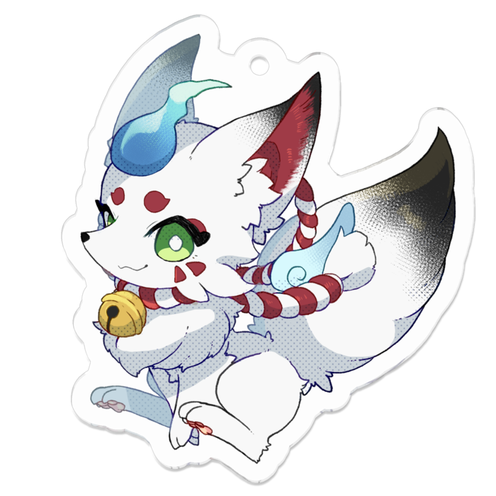 アクリルキーホルダー（コーティング） - 50 x 50 (mm)