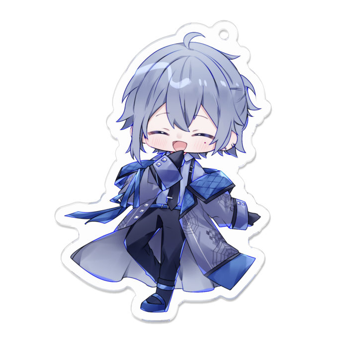 アクリルキーホルダー - 70 x 70 (mm)(笑い)