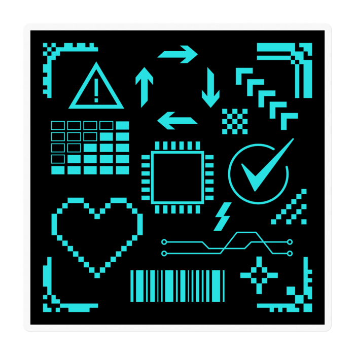 ステッカー - 100 x 100 (mm)