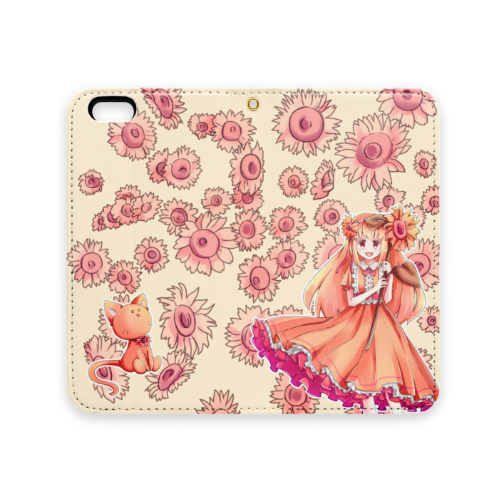 手帳型iPhoneケース(ベルトなし) - iPhone 6 / 6s - ストラップ穴 あり
