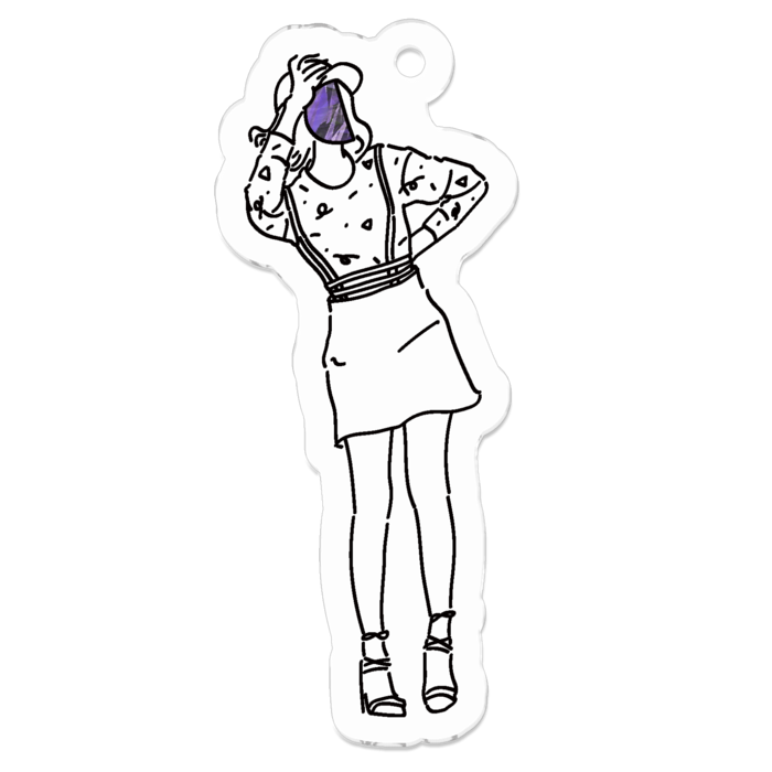 アクリルキーホルダー - 50 x 50 (mm)