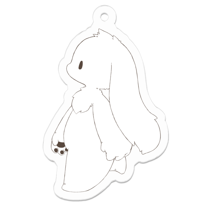 アクリルキーホルダー - 50 x 50 (mm)