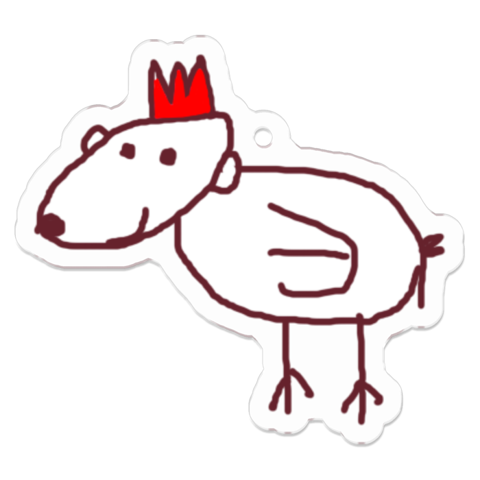 アクリルキーホルダー（コーティング） - 50 x 50 (mm)