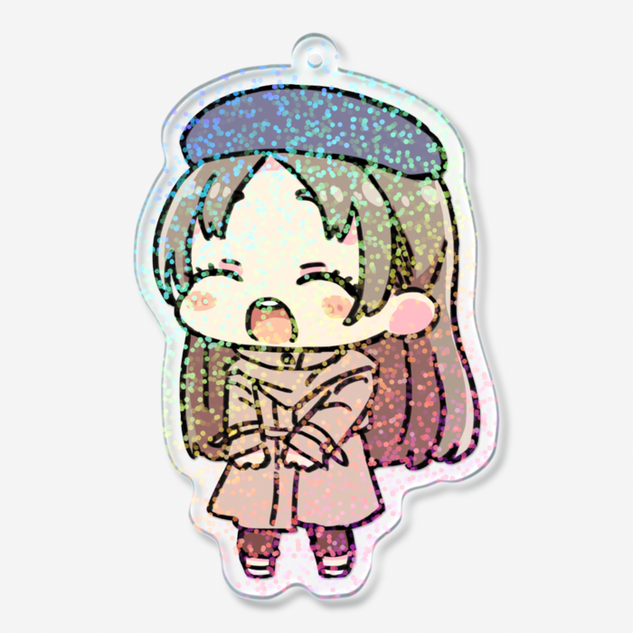 ホログラムアクリルキーホルダー - 70 × 70mm　E