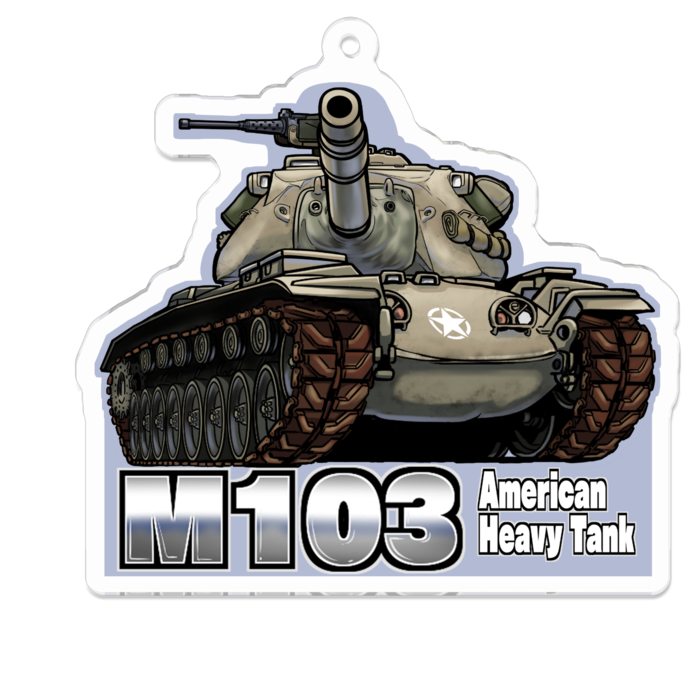 アクリルキーホルダー(コーティング) - 70 x 70 (mm)