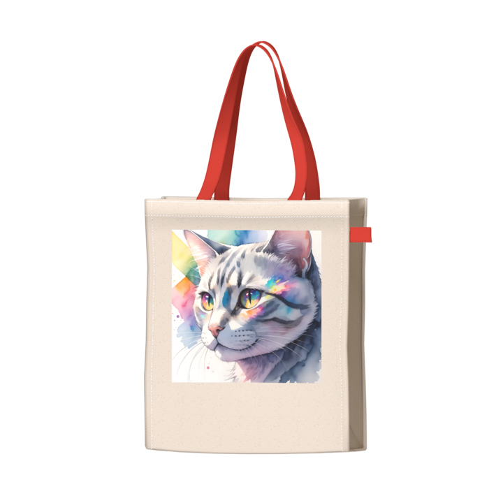 ツートンカラーバッグ - レッド - W34 × H41 × D14cm