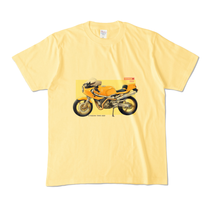 カラーTシャツ - M - ライトイエロー (淡色)