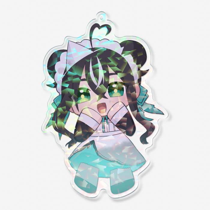 ホログラムアクリルキーホルダー - 100 × 100mm