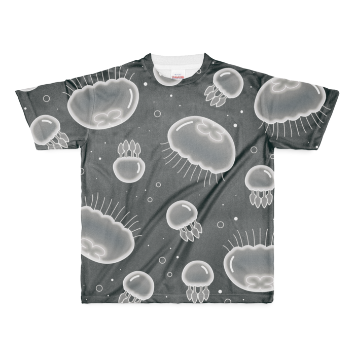 フルグラフィックTシャツ　黒色　M