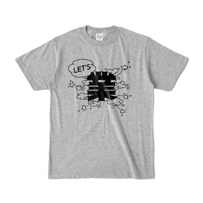 カラーTシャツ - S - 杢グレー (濃色)