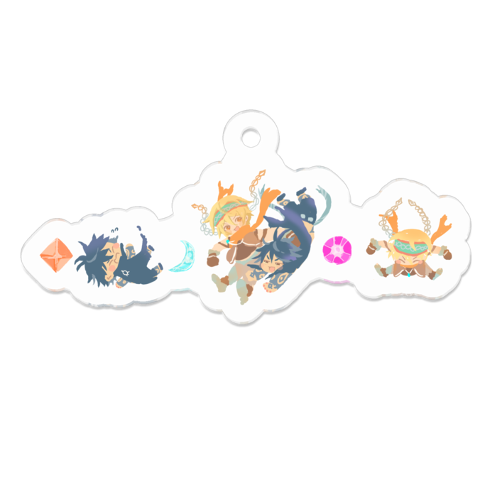 アクリルキーホルダー - 50 x 50 (mm)