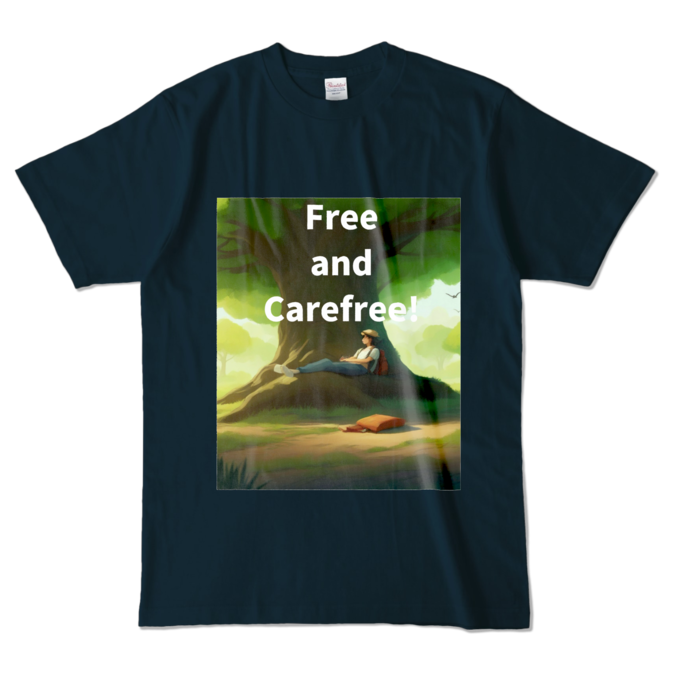 カラーTシャツ - L - ネイビー (濃色)