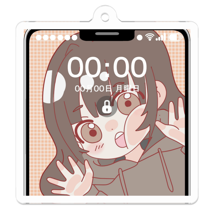 アクリルキーホルダー - 50 x 50 (mm)