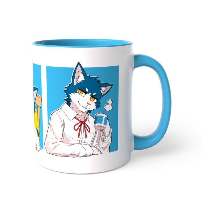 ツートンカラーマグカップ - 直径 8.2cm / 高さ 9.5cm