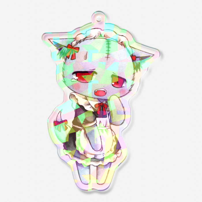 ホログラムアクリルキーホルダー - 70 × 70mm